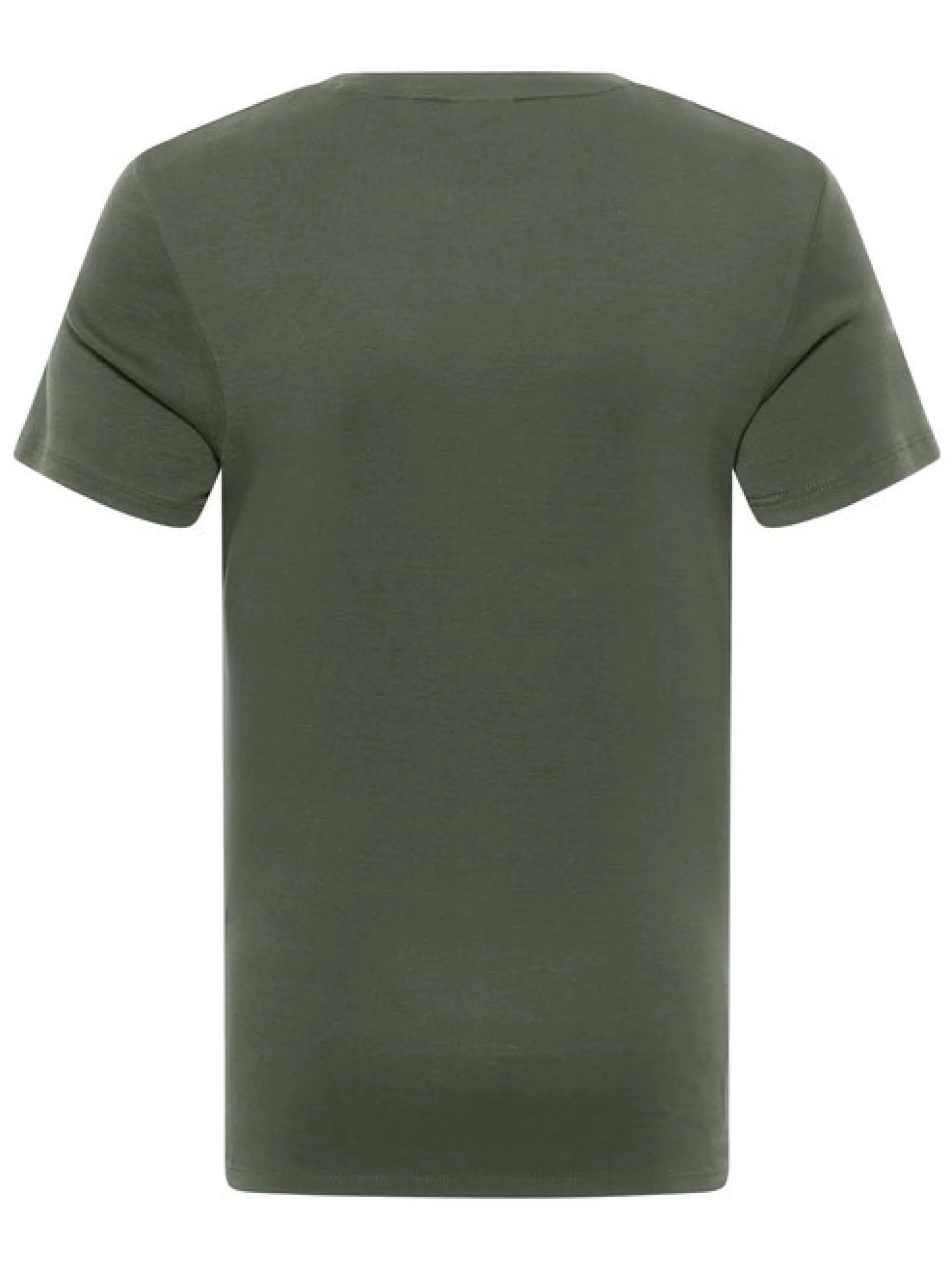 Mustang Herren T-Shirt in oliv - Ausschnitt: Rundhals
