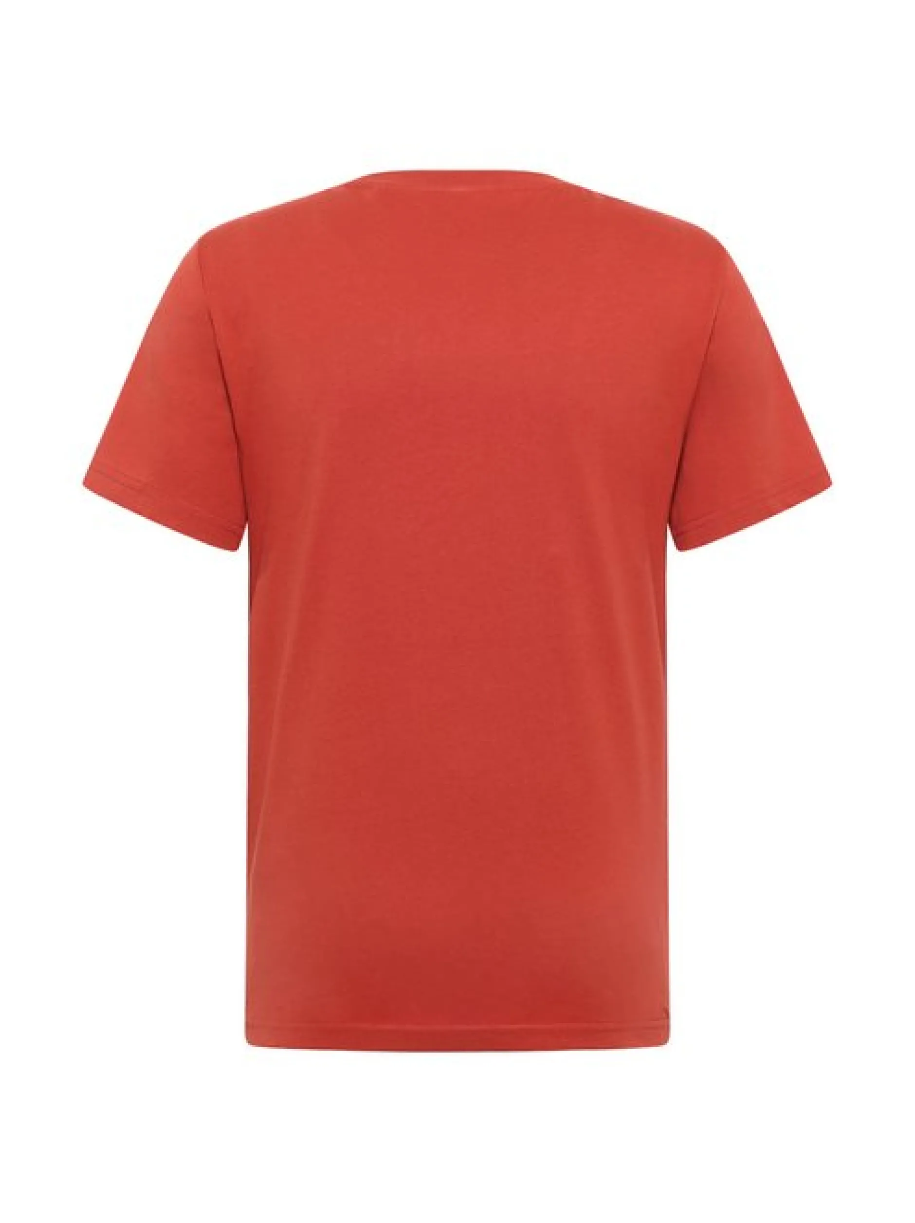 Mustang Herren T-Shirt in rot - Ausschnitt: Rundhals