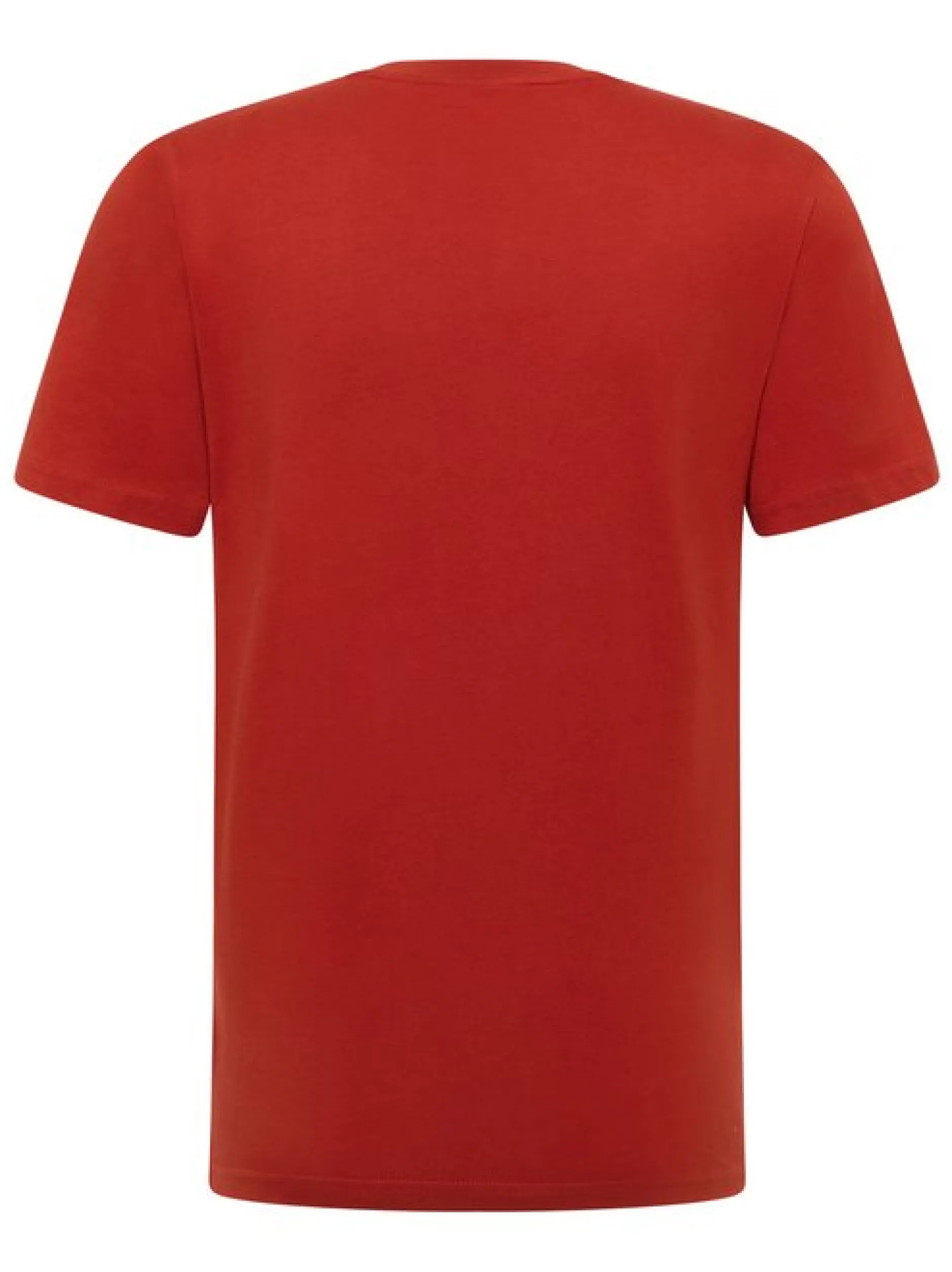 Mustang Herren T-Shirt in rot - Ausschnitt: Rundhals