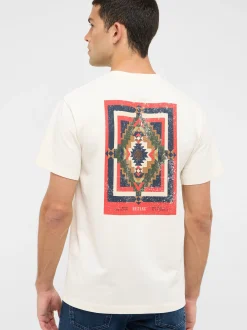Mustang Herren T-Shirt in weiß - Ausschnitt: Rundhals