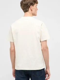 Mustang Herren T-Shirt in weiß - Ausschnitt: Rundhals