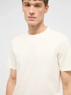 Mustang Herren T-Shirt in weiß - Ausschnitt: Rundhals