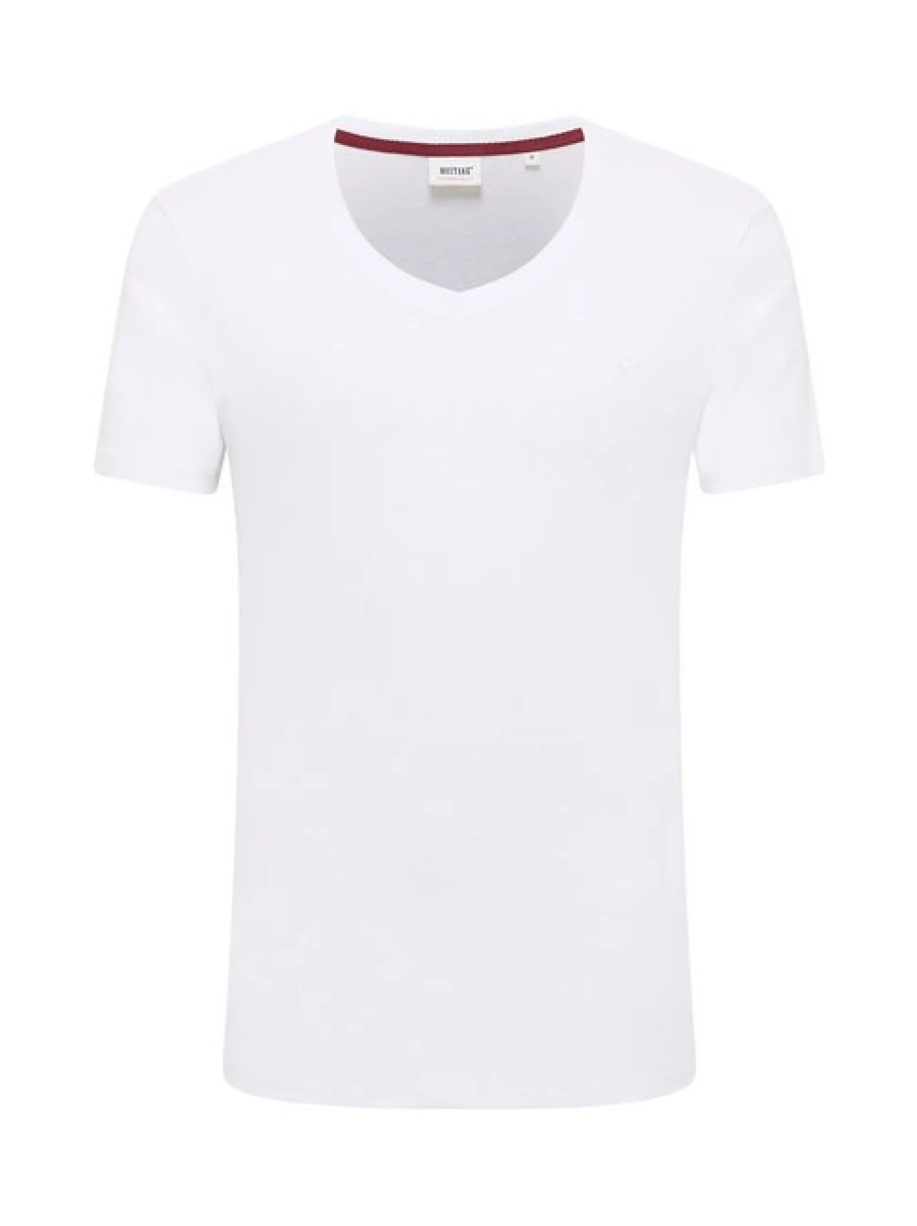 Mustang Herren T-Shirt in weiß - Ärmel: Halbarm