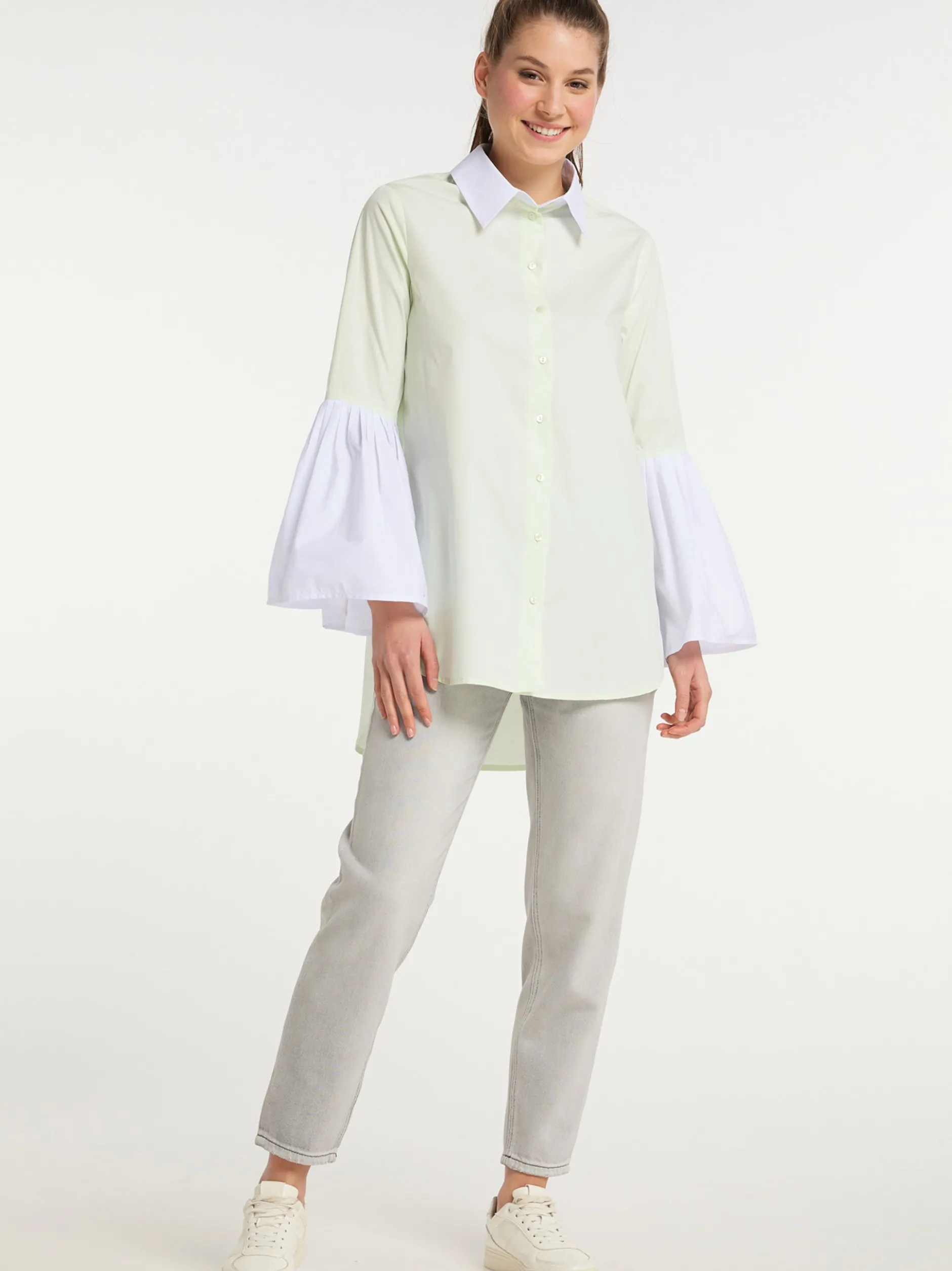 MyMo Damen Bluse in mint