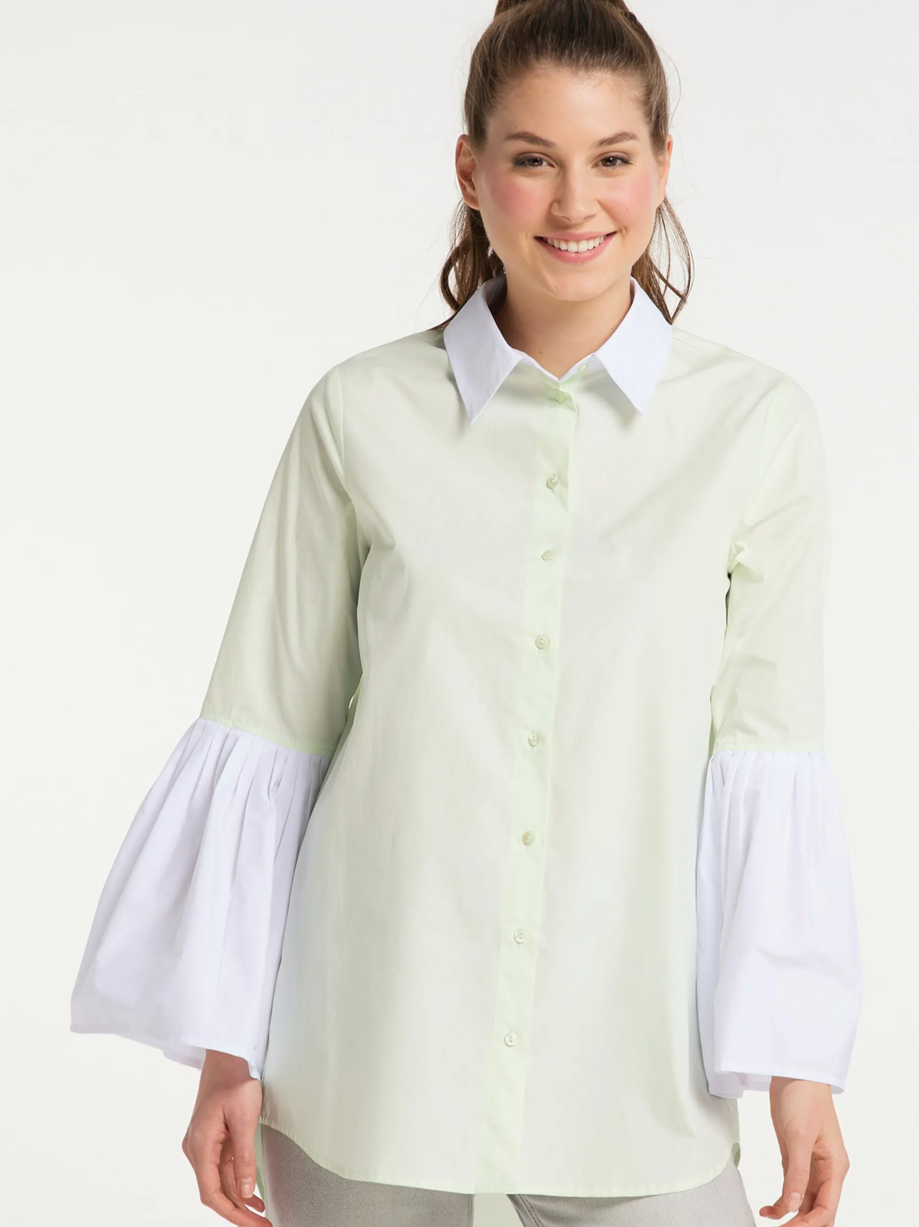 MyMo Damen Bluse in mint