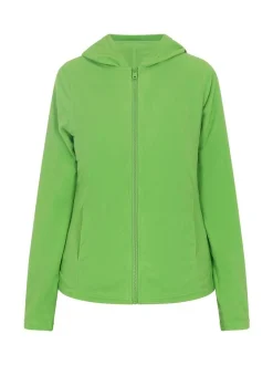 MyMo Damen Fleecejacke in grün