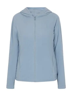 MyMo Damen Fleecejacke in hellblau