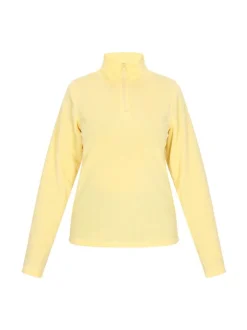 MyMo Damen Fleecepullover in gelb