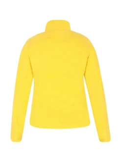 MyMo Damen Fleecepullover in gelb