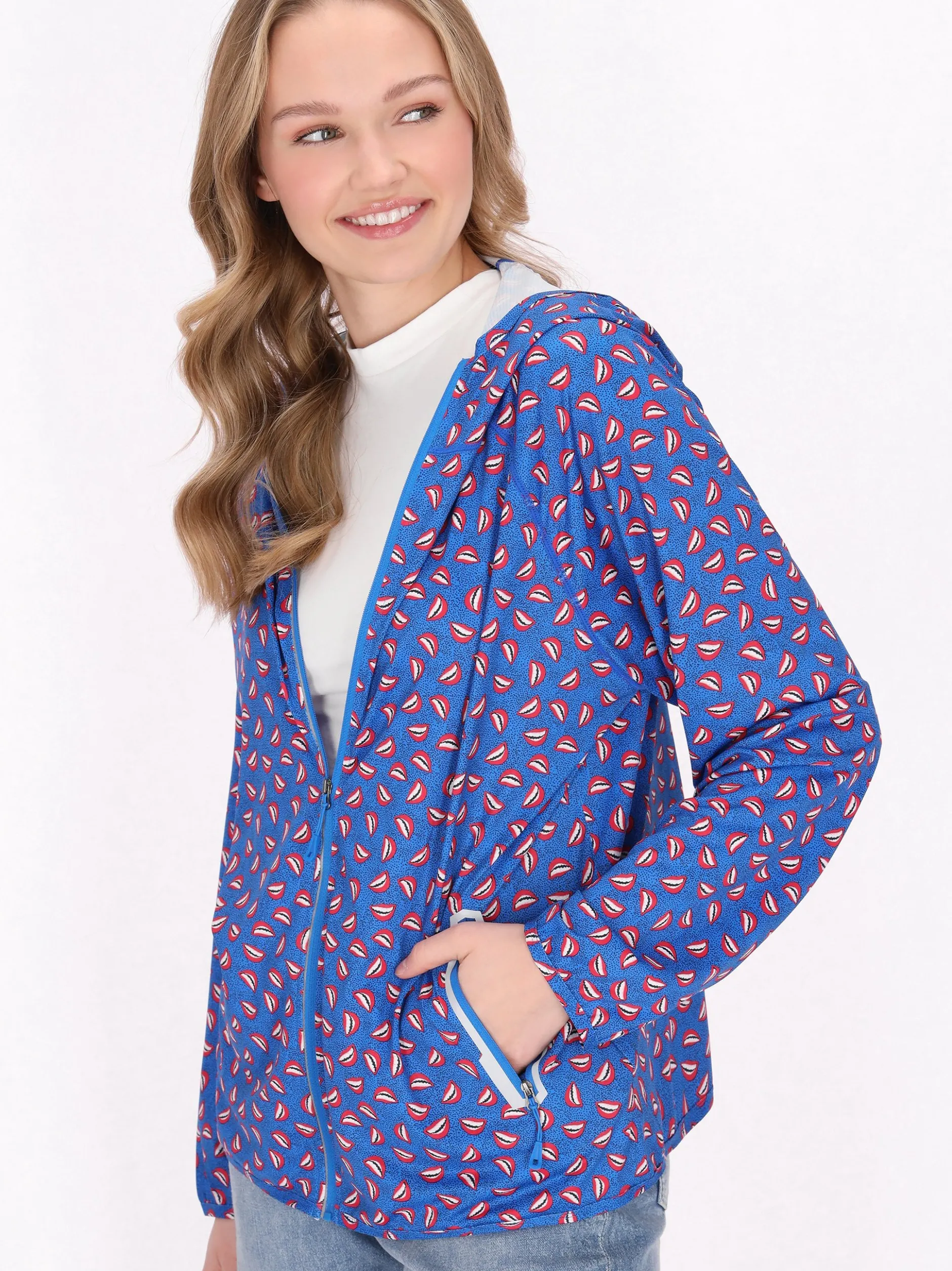 MyMo Damen Jacke in blau