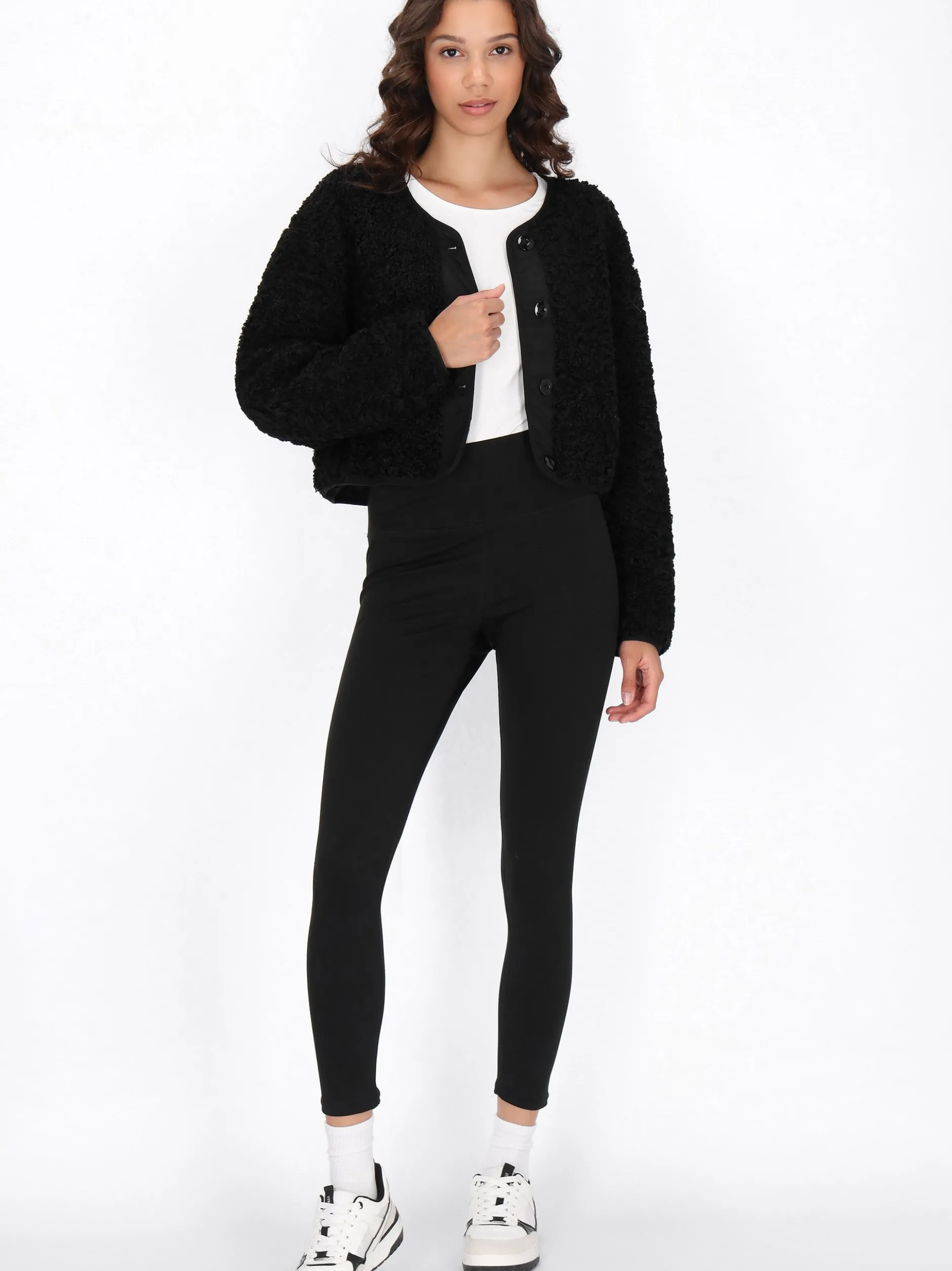 MyMo Damen Jacke in schwarz