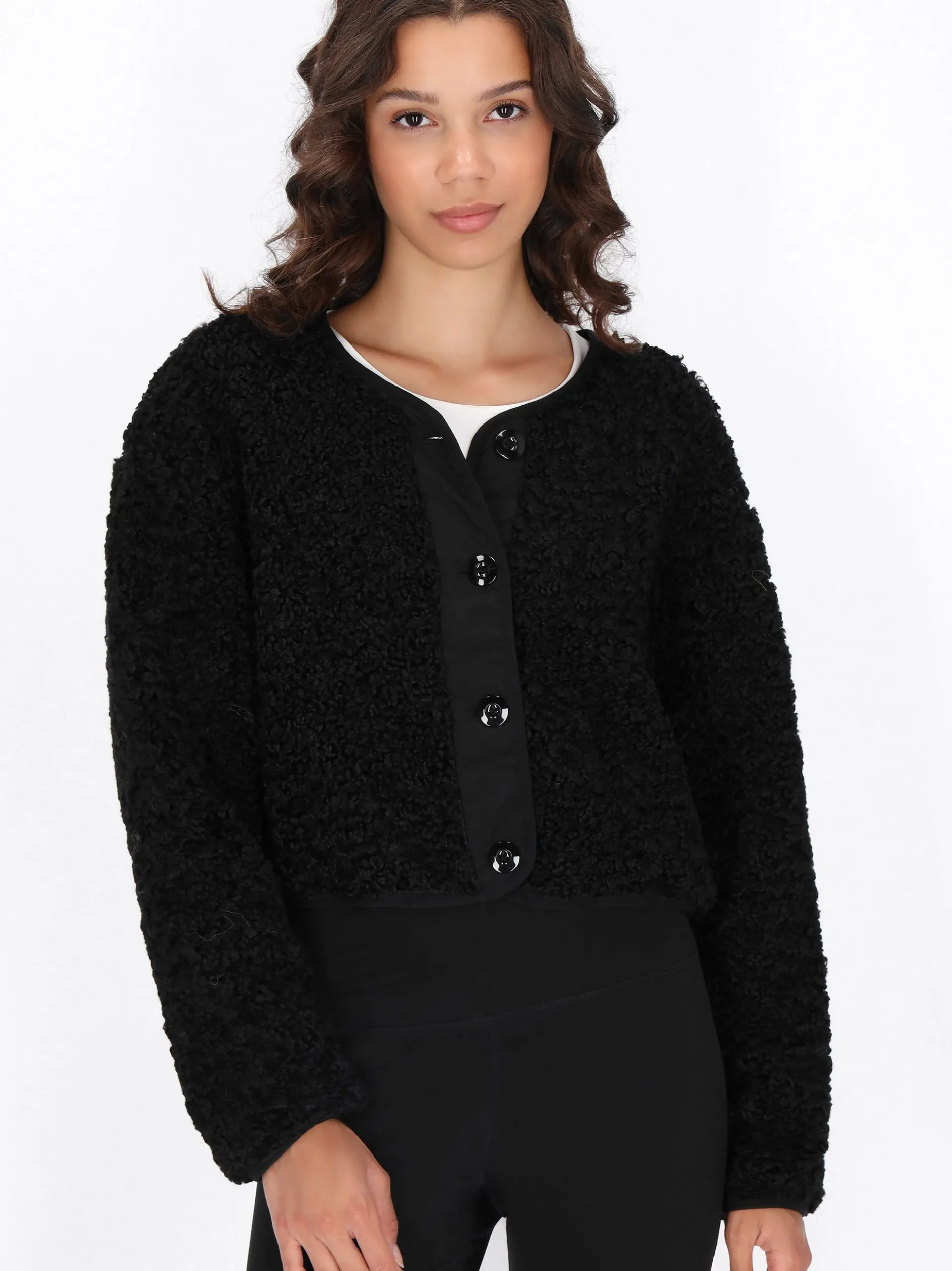 MyMo Damen Jacke in schwarz
