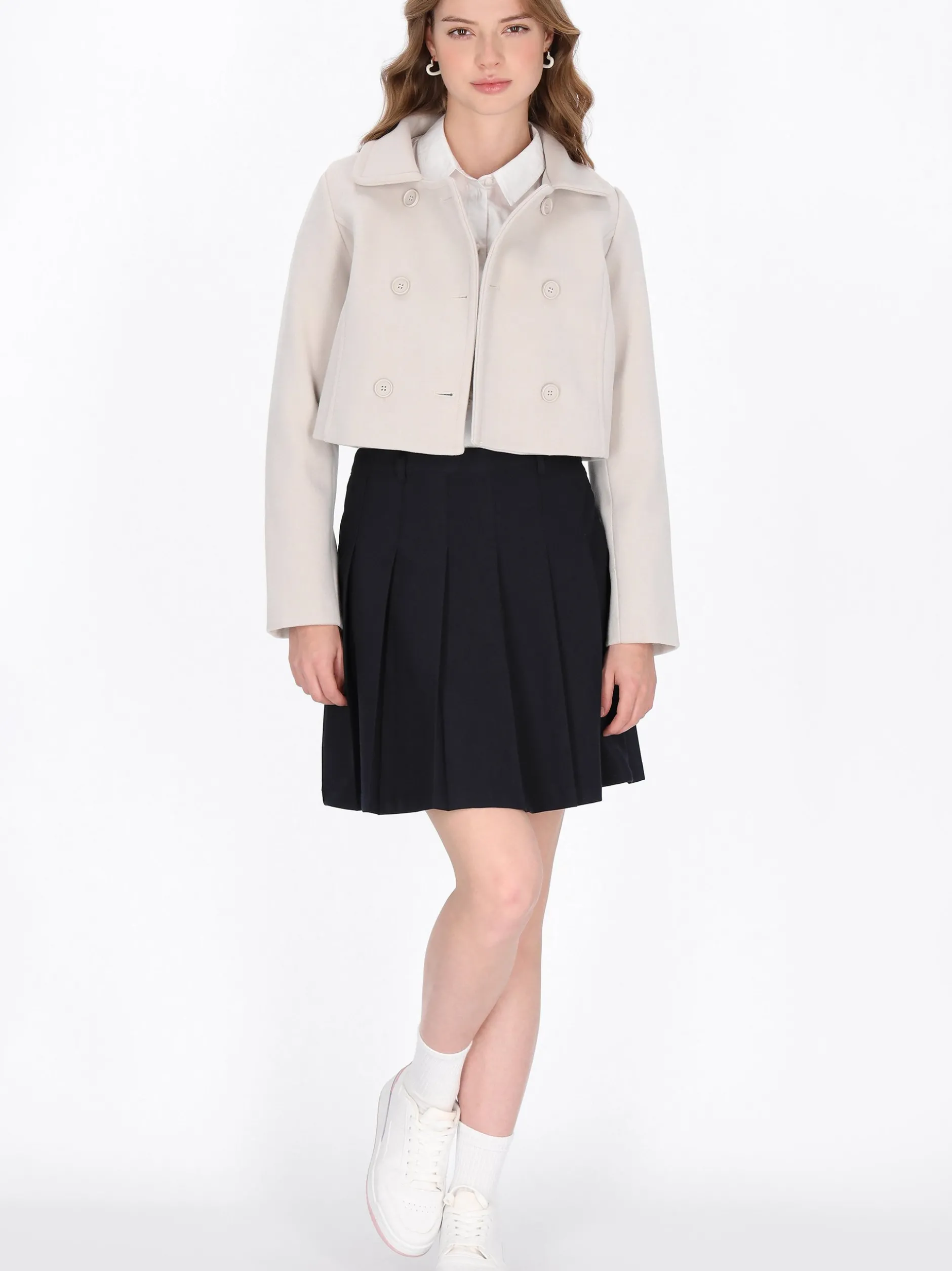 MyMo Damen Jacke in weiß
