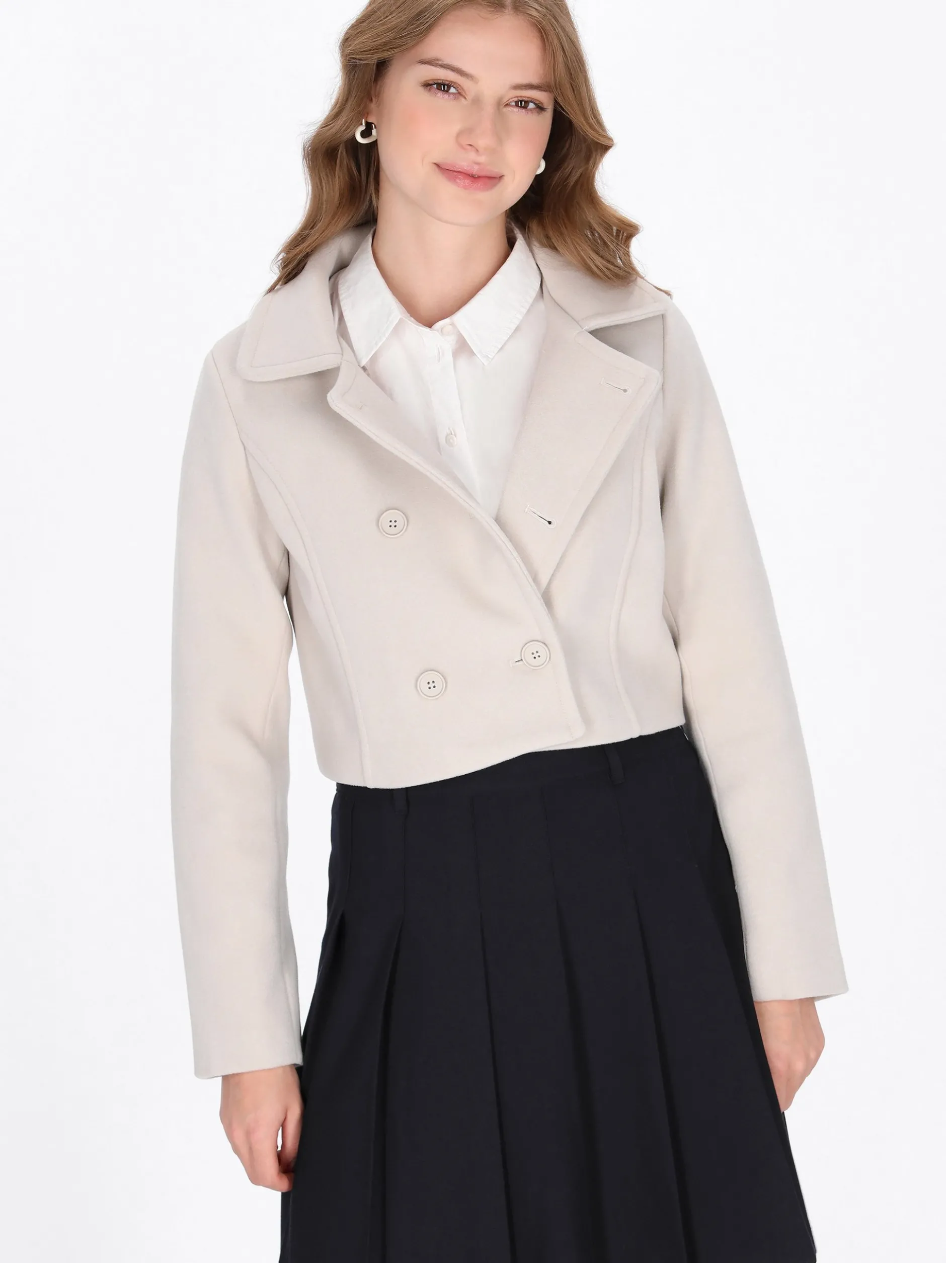 MyMo Damen Jacke in weiß