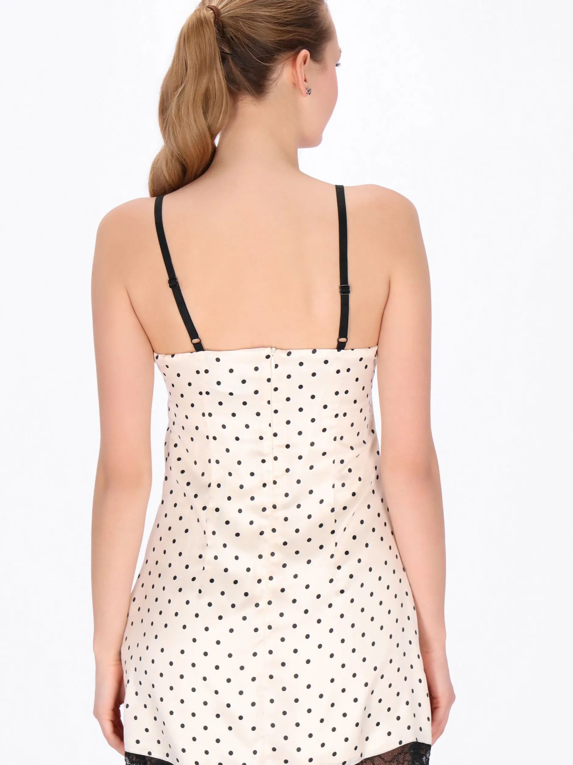 MyMo Damen Kleid in beige - Länge: mittel
