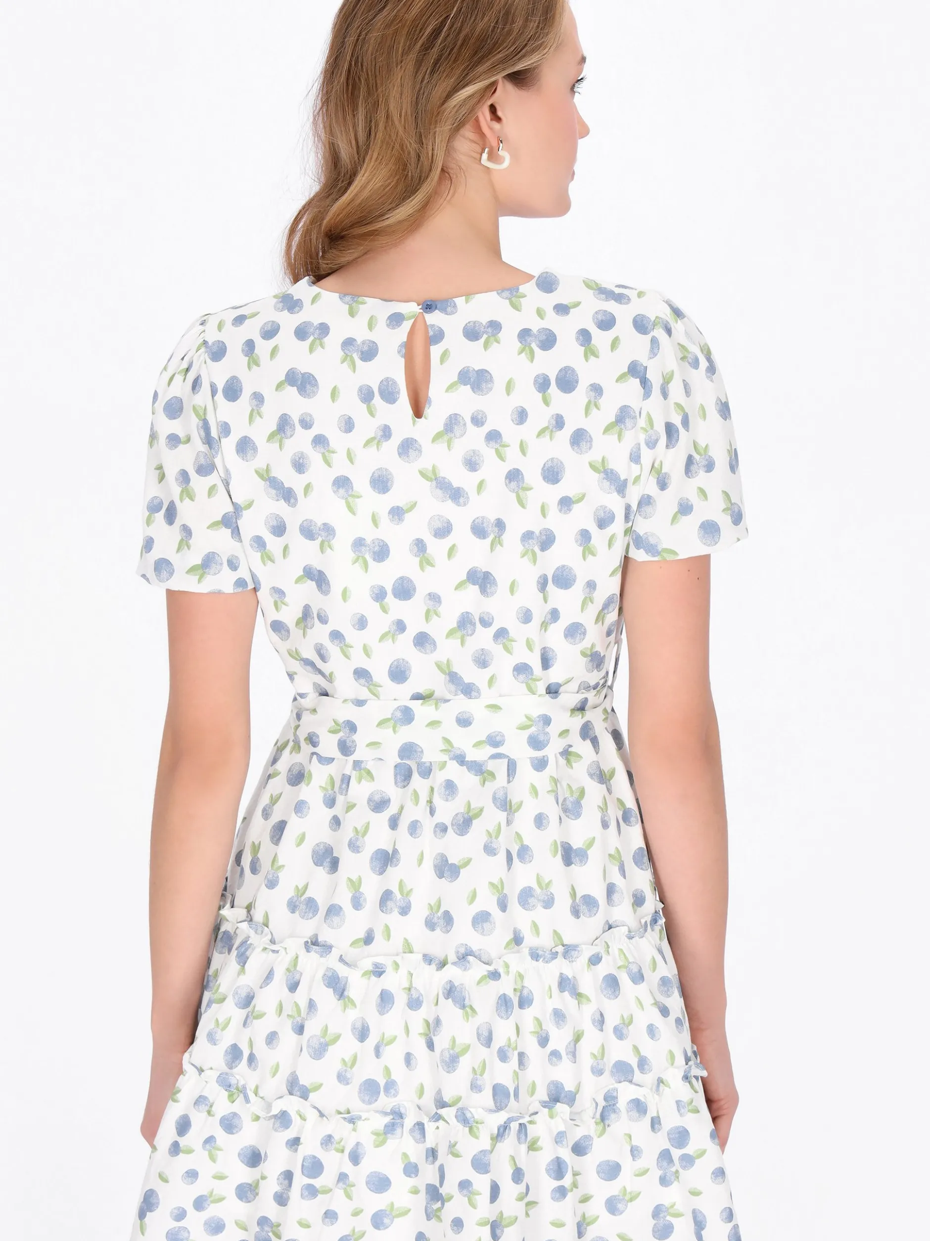 MyMo Damen Kleid in blau - Ausschnitt: Rundhals