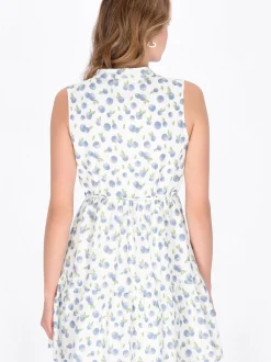 MyMo Damen Kleid in blau - Länge: mittel