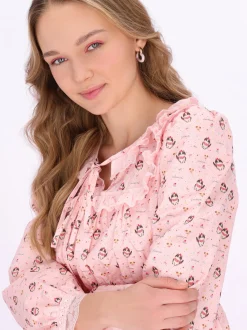 MyMo Damen Kleid in rosa - Länge: mittel