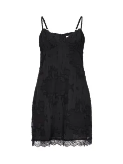 MyMo Damen Kleid in schwarz - Länge: mittel