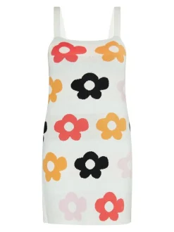 MyMo Damen Kleid in weiß