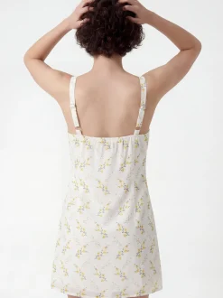 MyMo Damen Kleid in weiß - Länge: mittel