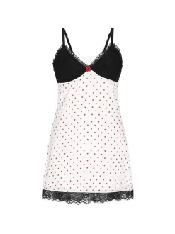MyMo Damen Kleid in weiß - Länge: mittel