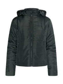 MyMo Damen Leicht wattierte Jacke in anthrazit