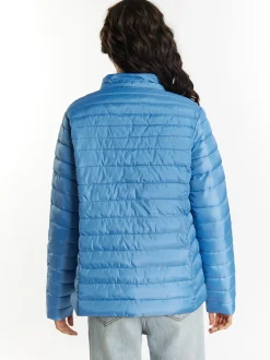 MyMo Damen Leicht wattierte Jacke in blau
