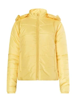 MyMo Damen Leicht wattierte Jacke in gelb