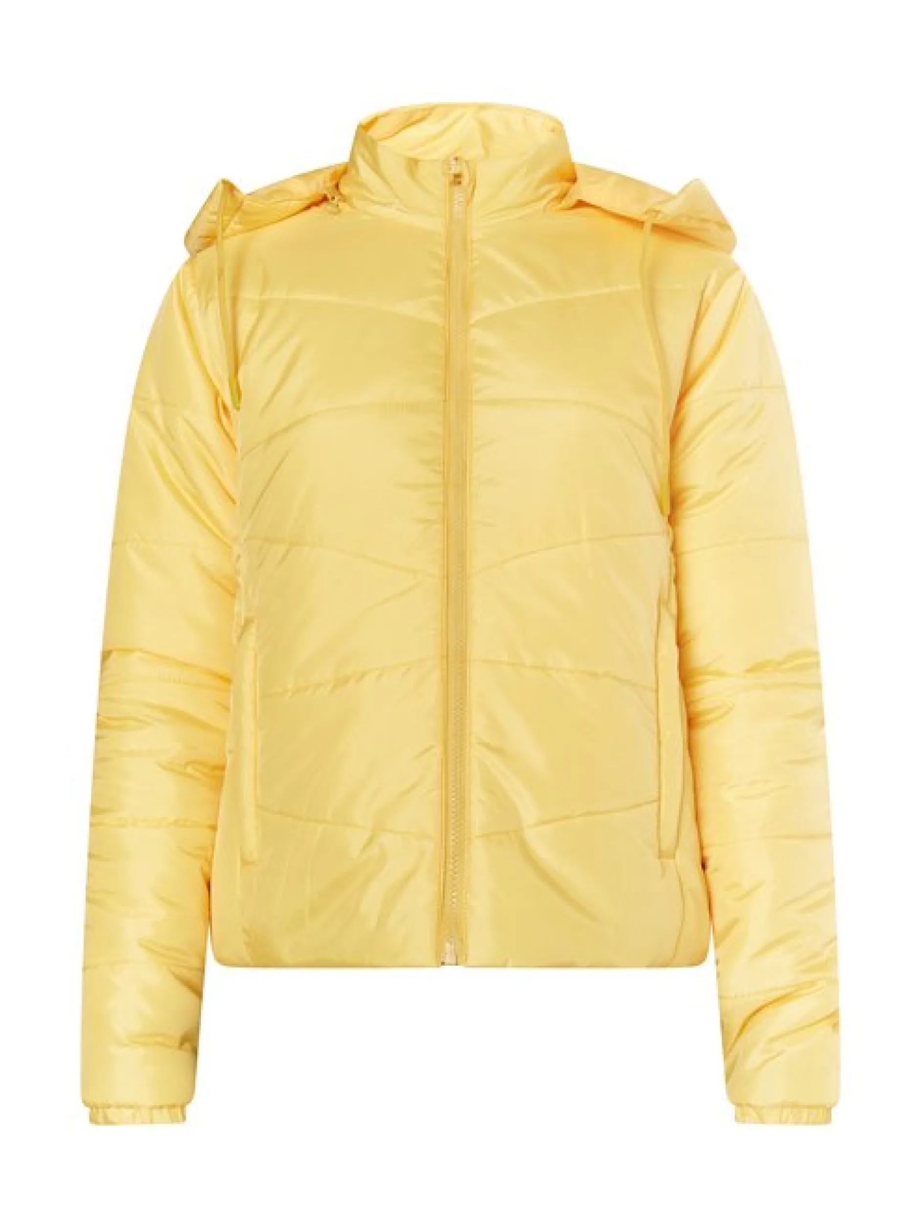 MyMo Damen Leicht wattierte Jacke in gelb