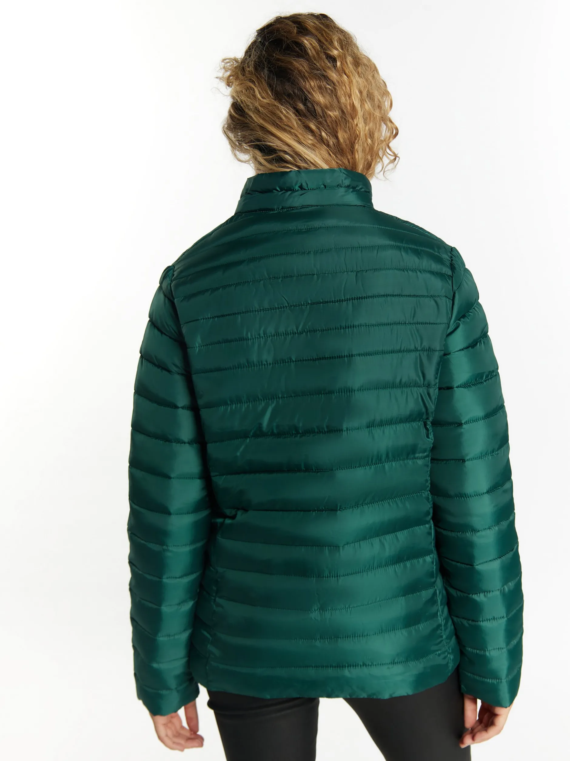 MyMo Damen Leicht wattierte Jacke in grün