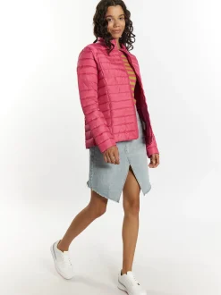 MyMo Damen Leicht wattierte Jacke in pink