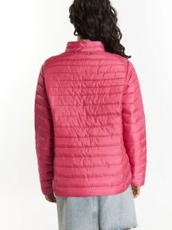 MyMo Damen Leicht wattierte Jacke in pink