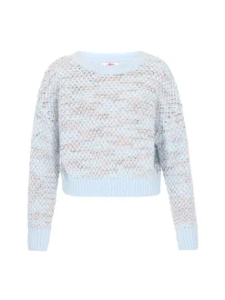 MyMo Damen Pullover in blau - Ausschnitt: Rundhals