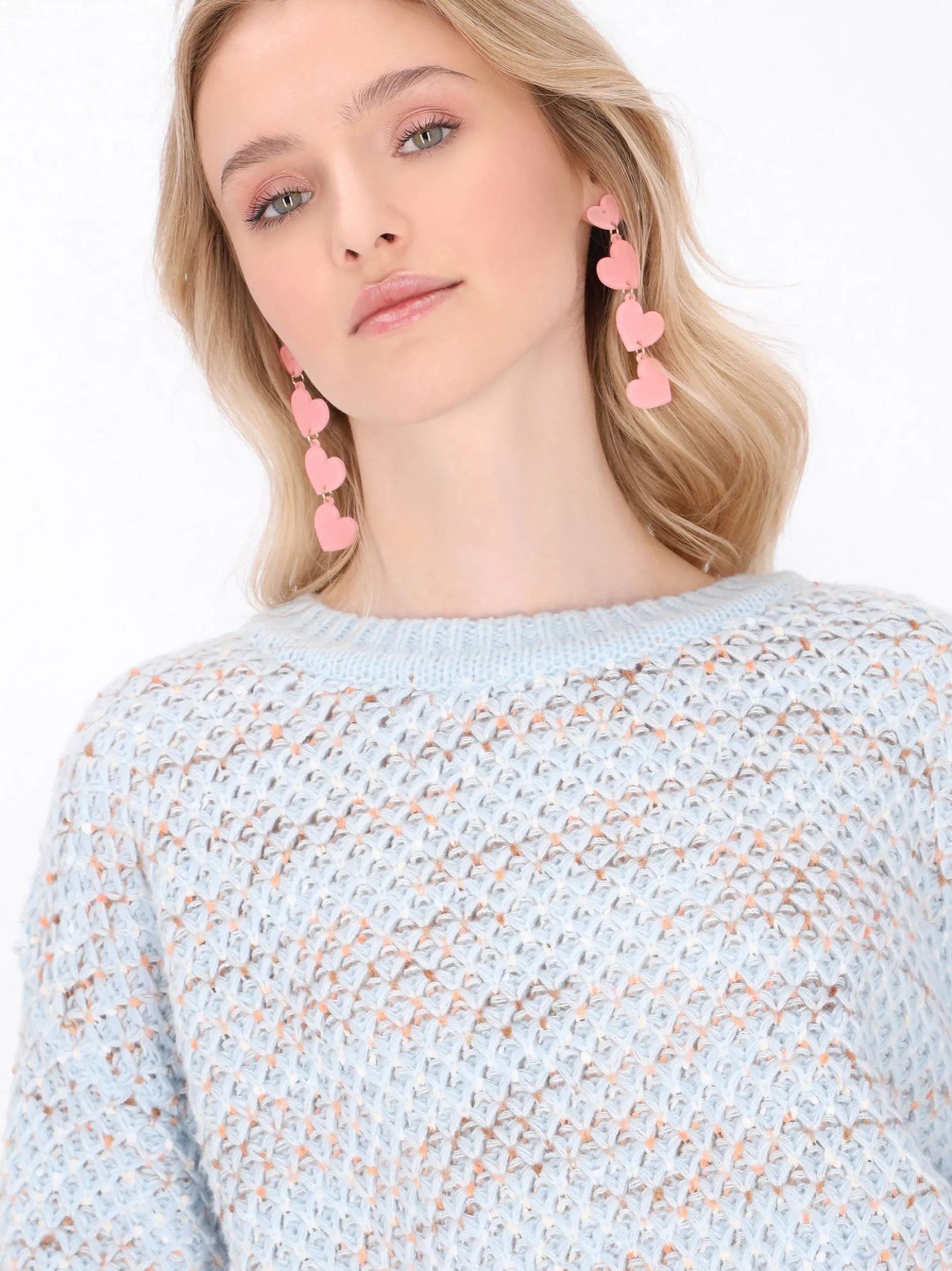 MyMo Damen Pullover in blau - Ausschnitt: Rundhals