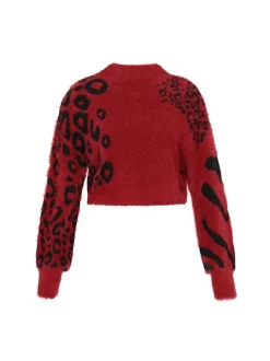 MyMo Damen Pullover in bordeaux