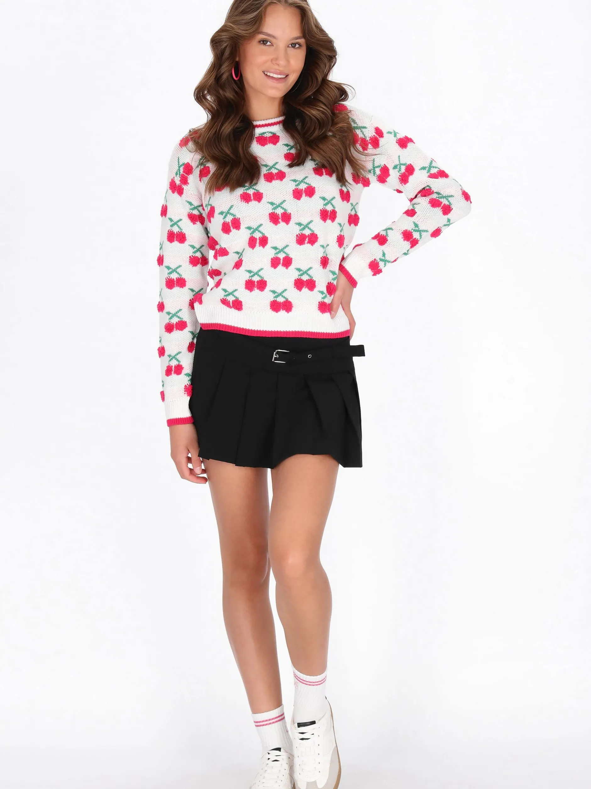 MyMo Damen Pullover in ecru - Ausschnitt: Rundhals