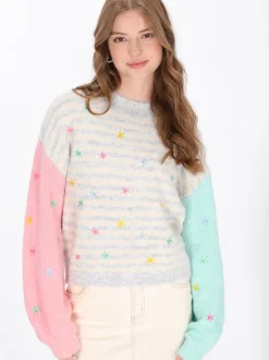 MyMo Damen Pullover in grau