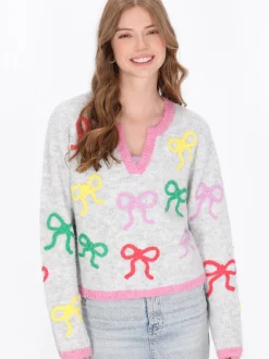 MyMo Damen Pullover in grau