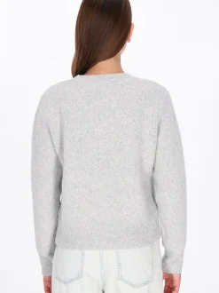 MyMo Damen Pullover in grau - Ausschnitt: Rundhals