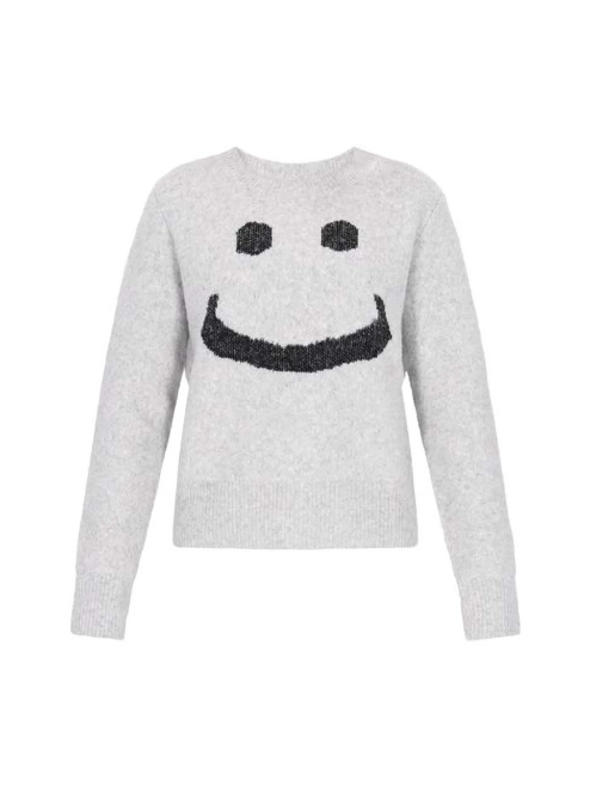MyMo Damen Pullover in grau - Ausschnitt: Rundhals