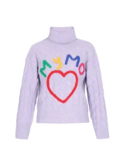 MyMo Damen Pullover in lila
