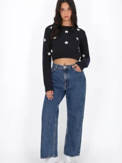 MyMo Damen Pullover in marine - Ausschnitt: Rundhals
