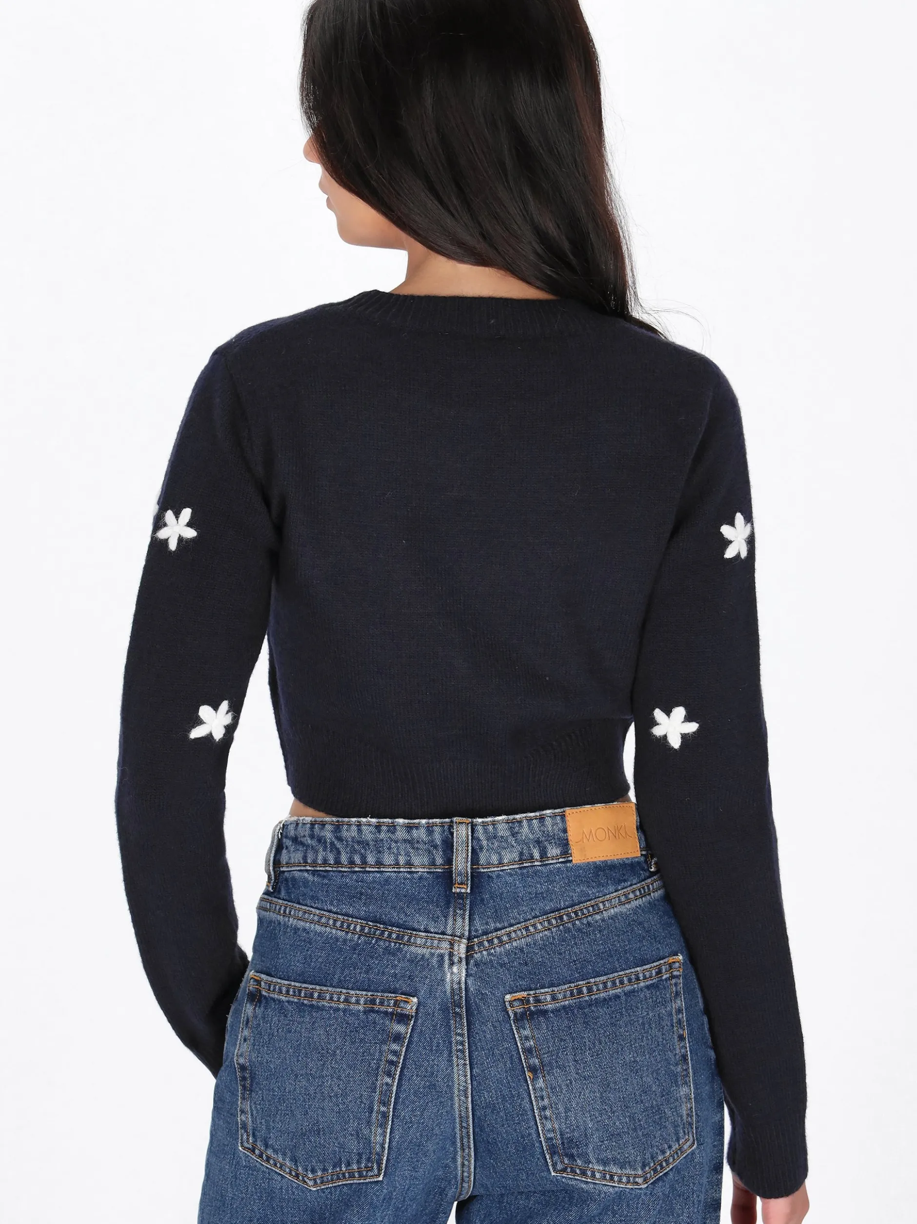 MyMo Damen Pullover in marine - Ausschnitt: Rundhals