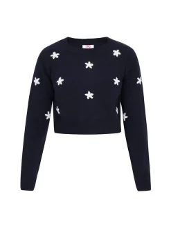 MyMo Damen Pullover in marine - Ausschnitt: Rundhals