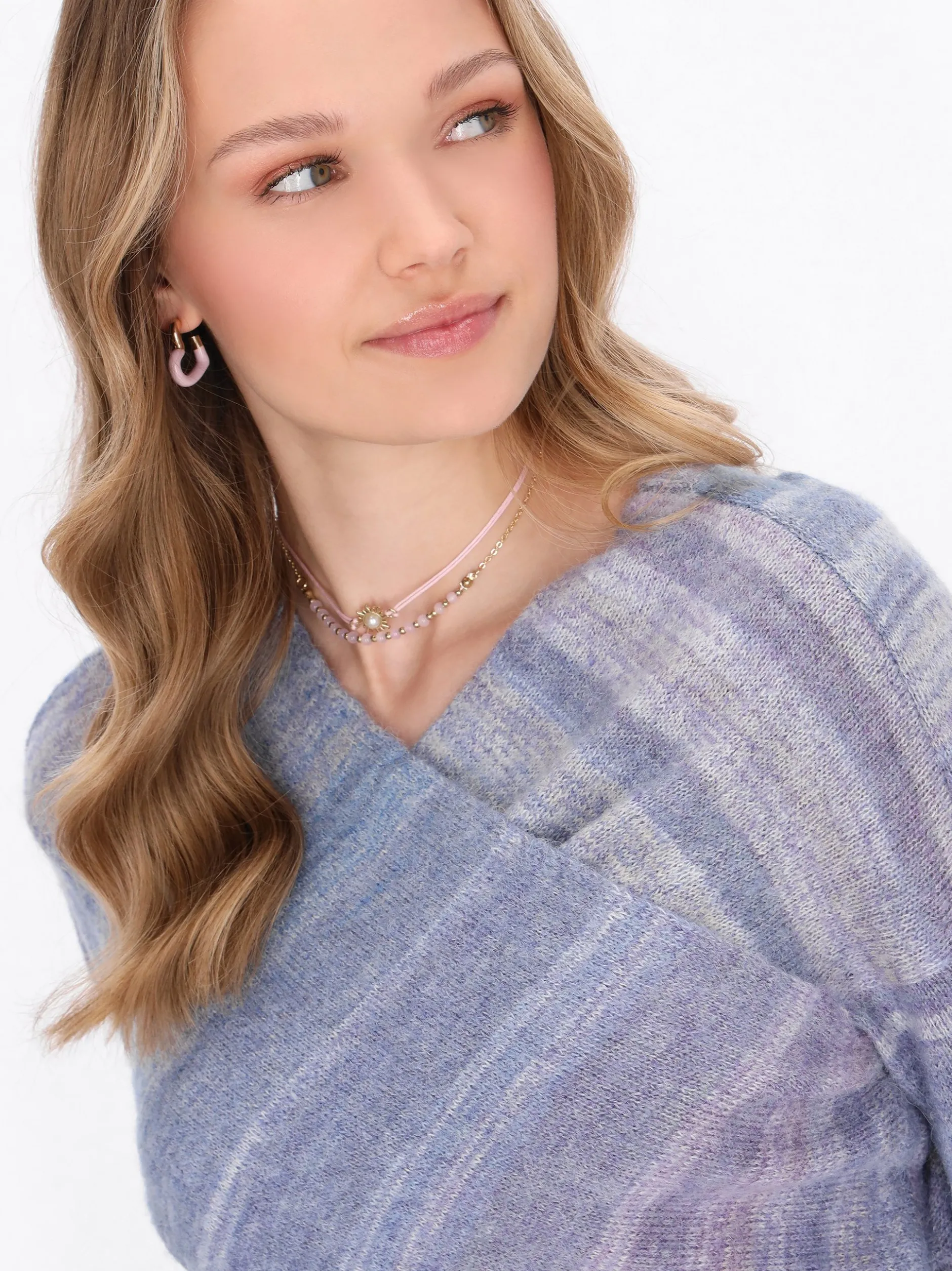 MyMo Damen Pullover in mehrfarbig