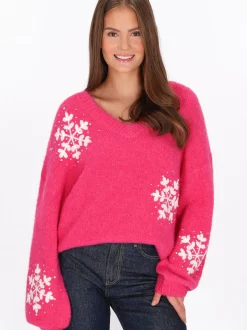 MyMo Damen Pullover in pink