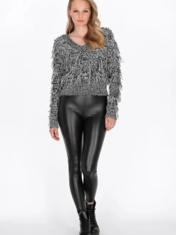 MyMo Damen Pullover in schwarz