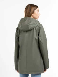 MyMo Damen Regenjacke in oliv