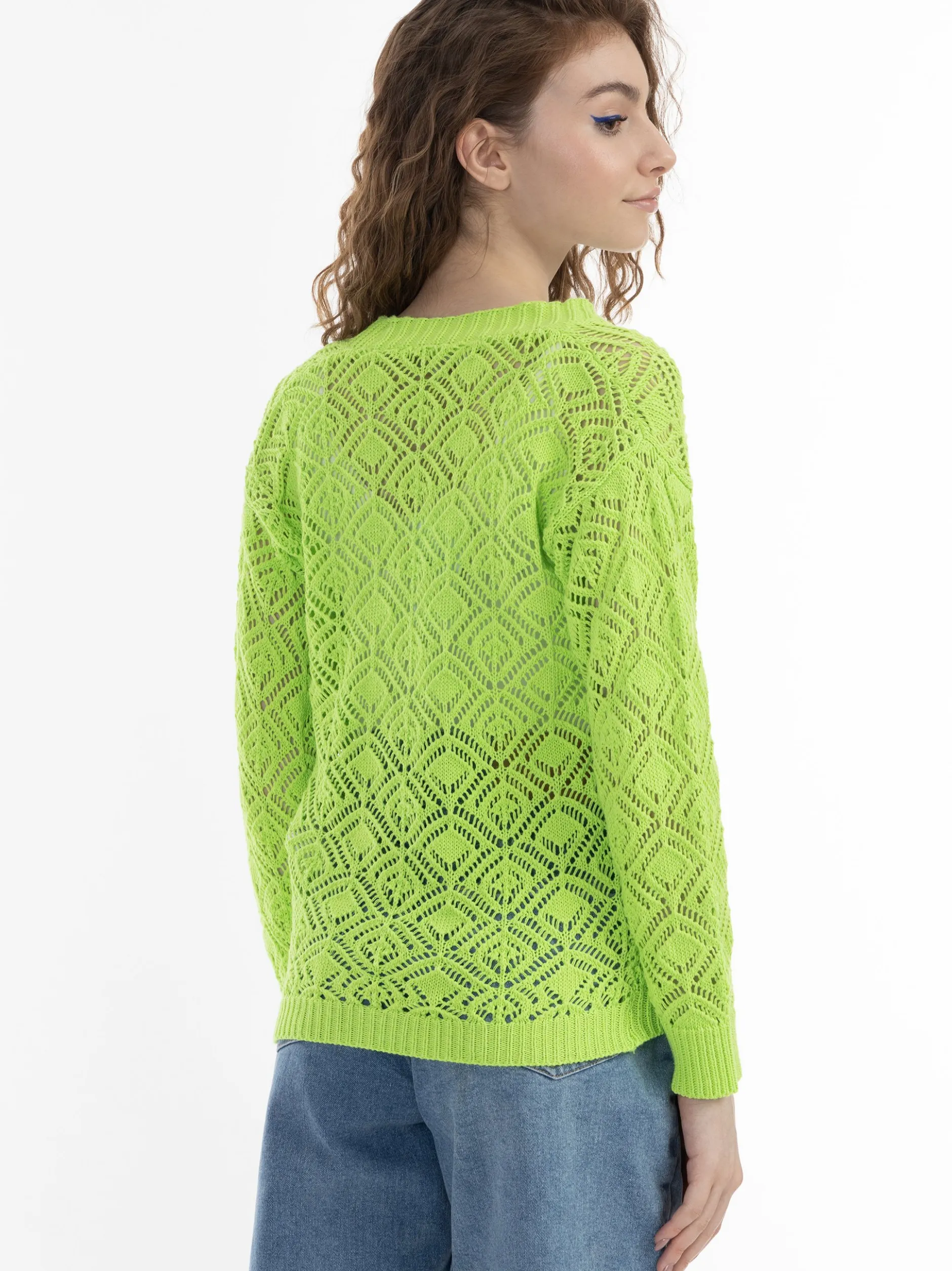 MyMo Damen Strickcardigan in grün